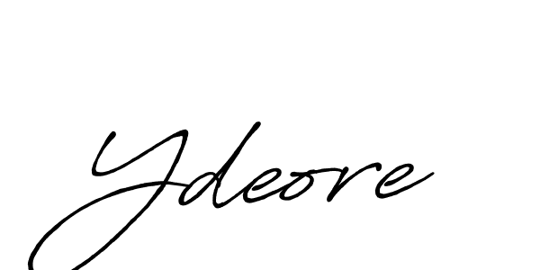 Design your own signature with our free online signature maker. With this signature software, you can create a handwritten (Antro_Vectra_Bolder) signature for name Ydeore. Ydeore signature style 7 images and pictures png