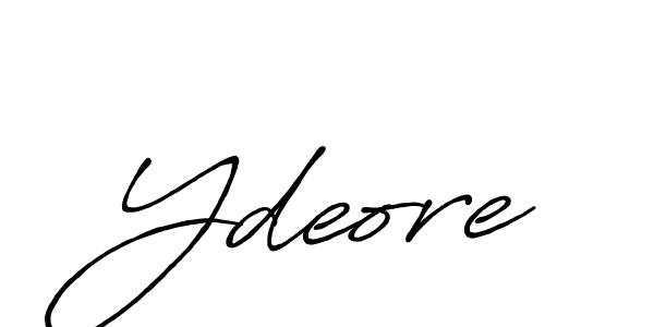 Design your own signature with our free online signature maker. With this signature software, you can create a handwritten (Antro_Vectra_Bolder) signature for name Ydeore. Ydeore signature style 7 images and pictures png