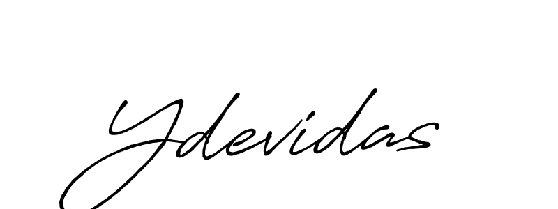 Use a signature maker to create a handwritten signature online. With this signature software, you can design (Antro_Vectra_Bolder) your own signature for name Ydevidas. Ydevidas signature style 7 images and pictures png