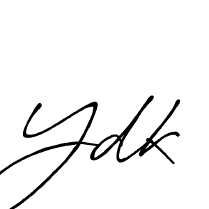 How to Draw Ydk signature style? Antro_Vectra_Bolder is a latest design signature styles for name Ydk. Ydk signature style 7 images and pictures png