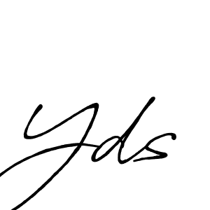 How to make Yds signature? Antro_Vectra_Bolder is a professional autograph style. Create handwritten signature for Yds name. Yds signature style 7 images and pictures png