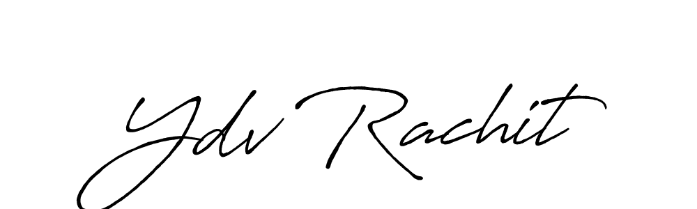 Use a signature maker to create a handwritten signature online. With this signature software, you can design (Antro_Vectra_Bolder) your own signature for name Ydv Rachit. Ydv Rachit signature style 7 images and pictures png