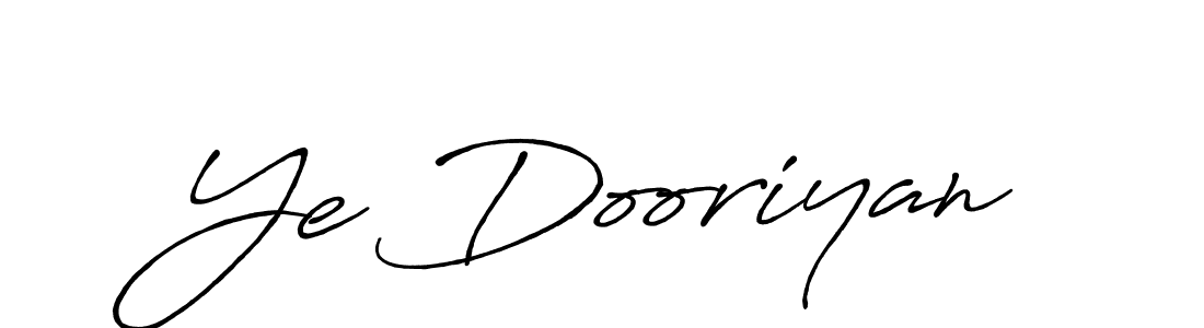 How to Draw Ye Dooriyan signature style? Antro_Vectra_Bolder is a latest design signature styles for name Ye Dooriyan. Ye Dooriyan signature style 7 images and pictures png