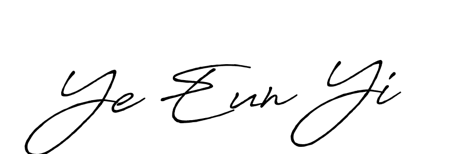 The best way (Antro_Vectra_Bolder) to make a short signature is to pick only two or three words in your name. The name Ye Eun Yi include a total of six letters. For converting this name. Ye Eun Yi signature style 7 images and pictures png