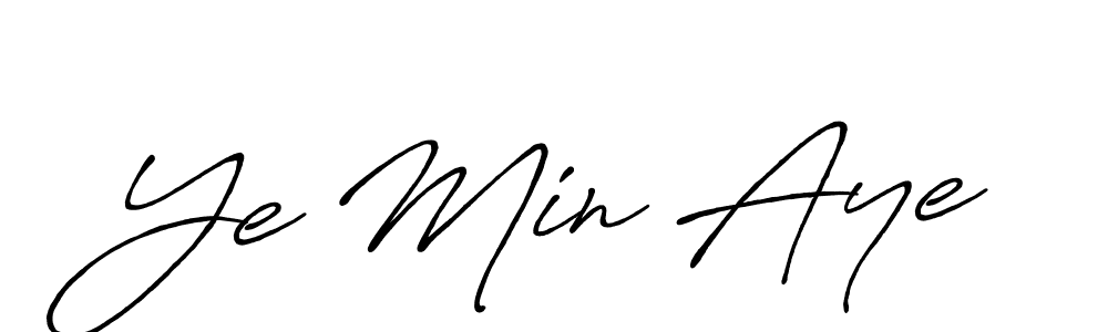 Best and Professional Signature Style for Ye Min Aye. Antro_Vectra_Bolder Best Signature Style Collection. Ye Min Aye signature style 7 images and pictures png