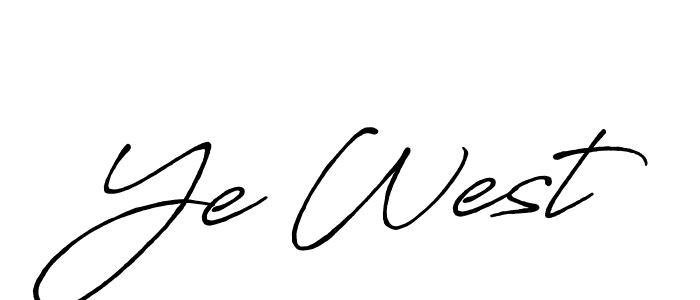 Similarly Antro_Vectra_Bolder is the best handwritten signature design. Signature creator online .You can use it as an online autograph creator for name Ye West. Ye West signature style 7 images and pictures png