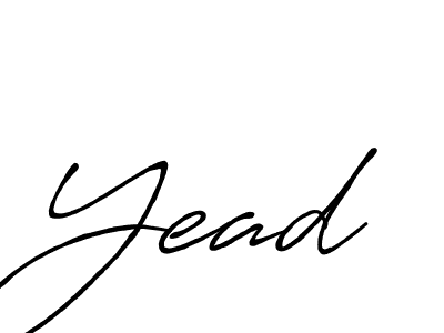 Best and Professional Signature Style for Yead. Antro_Vectra_Bolder Best Signature Style Collection. Yead signature style 7 images and pictures png