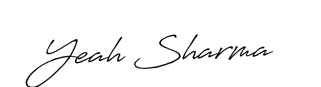 This is the best signature style for the Yeah Sharma name. Also you like these signature font (Antro_Vectra_Bolder). Mix name signature. Yeah Sharma signature style 7 images and pictures png