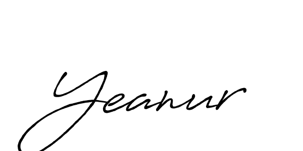 It looks lik you need a new signature style for name Yeanur. Design unique handwritten (Antro_Vectra_Bolder) signature with our free signature maker in just a few clicks. Yeanur signature style 7 images and pictures png