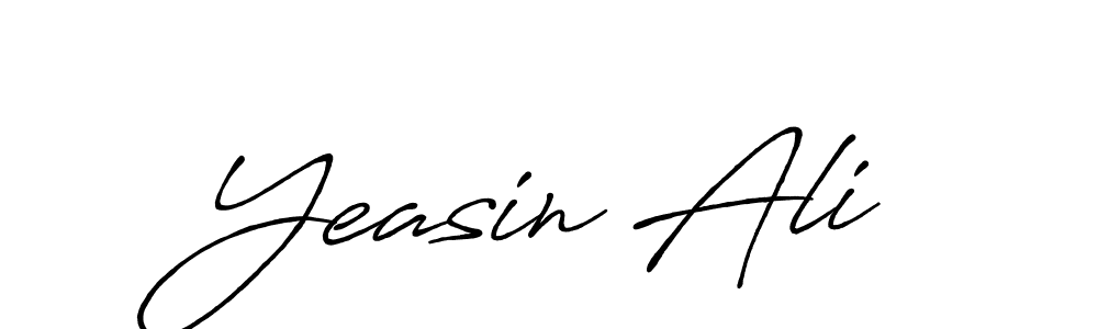 Make a beautiful signature design for name Yeasin Ali. With this signature (Antro_Vectra_Bolder) style, you can create a handwritten signature for free. Yeasin Ali signature style 7 images and pictures png