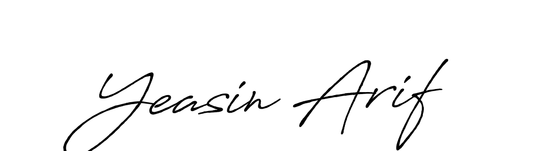 Create a beautiful signature design for name Yeasin Arif. With this signature (Antro_Vectra_Bolder) fonts, you can make a handwritten signature for free. Yeasin Arif signature style 7 images and pictures png
