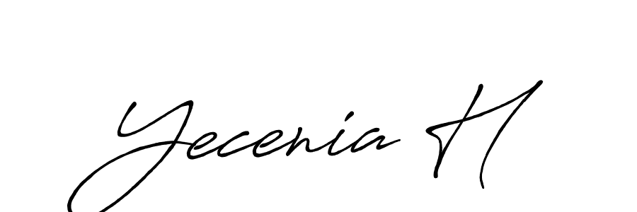 You can use this online signature creator to create a handwritten signature for the name Yecenia H. This is the best online autograph maker. Yecenia H signature style 7 images and pictures png