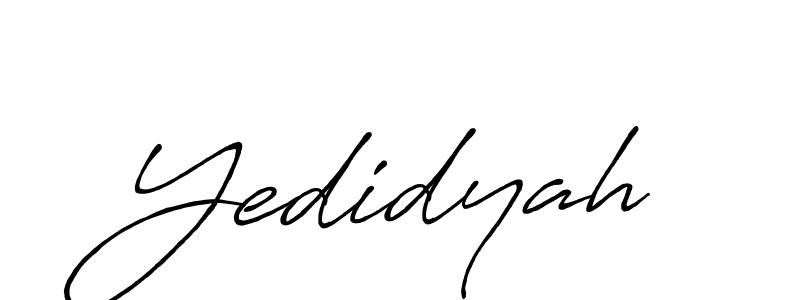 Make a beautiful signature design for name Yedidyah. With this signature (Antro_Vectra_Bolder) style, you can create a handwritten signature for free. Yedidyah signature style 7 images and pictures png