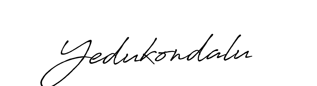 Also we have Yedukondalu name is the best signature style. Create professional handwritten signature collection using Antro_Vectra_Bolder autograph style. Yedukondalu signature style 7 images and pictures png