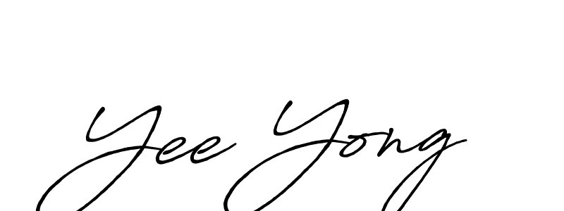 Yee Yong stylish signature style. Best Handwritten Sign (Antro_Vectra_Bolder) for my name. Handwritten Signature Collection Ideas for my name Yee Yong. Yee Yong signature style 7 images and pictures png