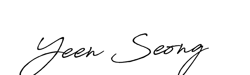 Yeen Seong stylish signature style. Best Handwritten Sign (Antro_Vectra_Bolder) for my name. Handwritten Signature Collection Ideas for my name Yeen Seong. Yeen Seong signature style 7 images and pictures png