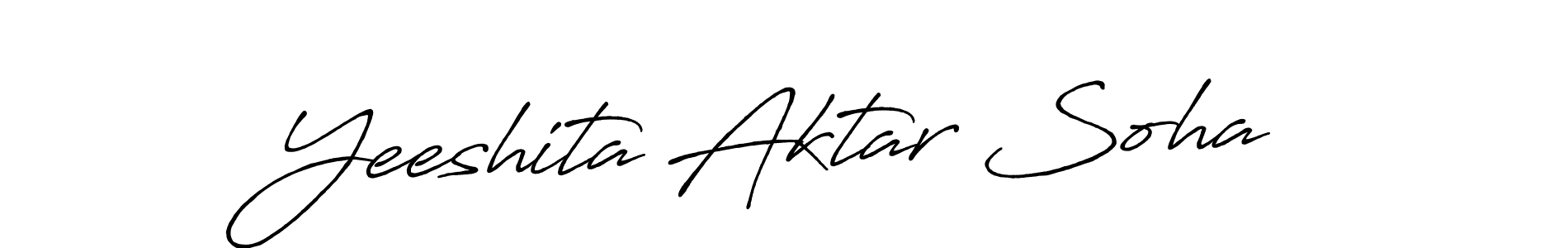 Also You can easily find your signature by using the search form. We will create Yeeshita Aktar Soha name handwritten signature images for you free of cost using Antro_Vectra_Bolder sign style. Yeeshita Aktar Soha signature style 7 images and pictures png