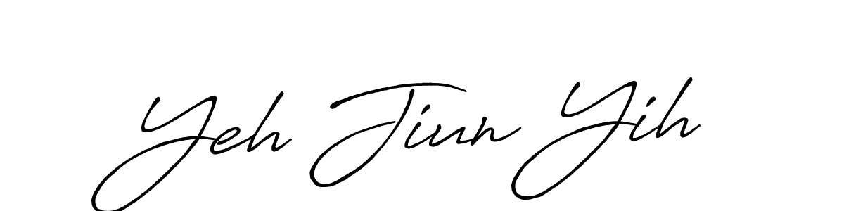 Design your own signature with our free online signature maker. With this signature software, you can create a handwritten (Antro_Vectra_Bolder) signature for name Yeh Jiun Yih. Yeh Jiun Yih signature style 7 images and pictures png