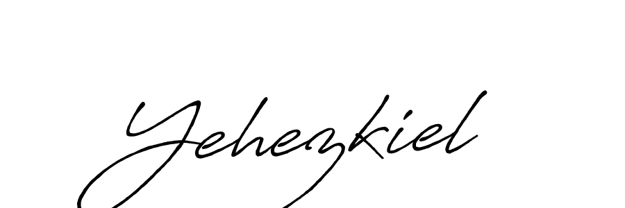 How to make Yehezkiel signature? Antro_Vectra_Bolder is a professional autograph style. Create handwritten signature for Yehezkiel name. Yehezkiel signature style 7 images and pictures png