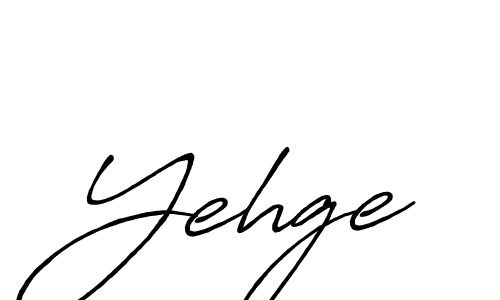 Design your own signature with our free online signature maker. With this signature software, you can create a handwritten (Antro_Vectra_Bolder) signature for name Yehge. Yehge signature style 7 images and pictures png