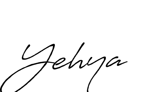 if you are searching for the best signature style for your name Yehya. so please give up your signature search. here we have designed multiple signature styles  using Antro_Vectra_Bolder. Yehya signature style 7 images and pictures png