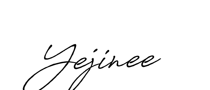 How to make Yejinee signature? Antro_Vectra_Bolder is a professional autograph style. Create handwritten signature for Yejinee name. Yejinee signature style 7 images and pictures png