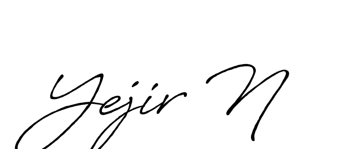 Make a beautiful signature design for name Yejir N. Use this online signature maker to create a handwritten signature for free. Yejir N signature style 7 images and pictures png