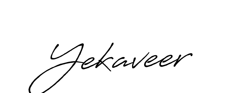 Use a signature maker to create a handwritten signature online. With this signature software, you can design (Antro_Vectra_Bolder) your own signature for name Yekaveer. Yekaveer signature style 7 images and pictures png