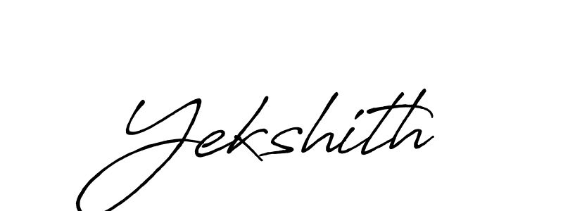 How to Draw Yekshith signature style? Antro_Vectra_Bolder is a latest design signature styles for name Yekshith. Yekshith signature style 7 images and pictures png