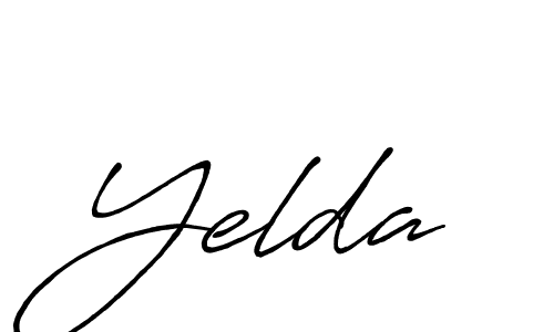 Design your own signature with our free online signature maker. With this signature software, you can create a handwritten (Antro_Vectra_Bolder) signature for name Yelda. Yelda signature style 7 images and pictures png