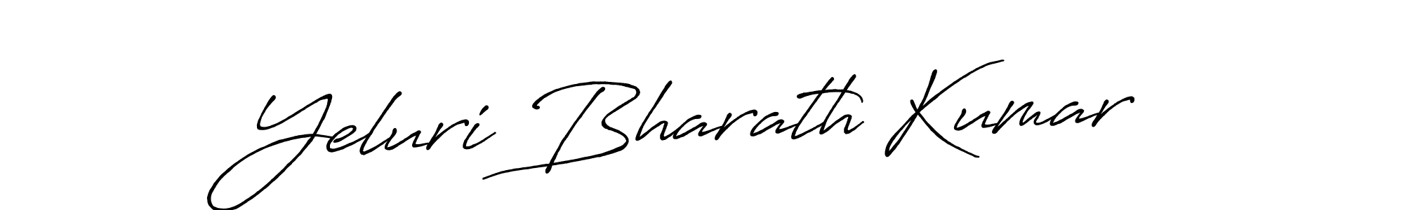 Design your own signature with our free online signature maker. With this signature software, you can create a handwritten (Antro_Vectra_Bolder) signature for name Yeluri Bharath Kumar. Yeluri Bharath Kumar signature style 7 images and pictures png