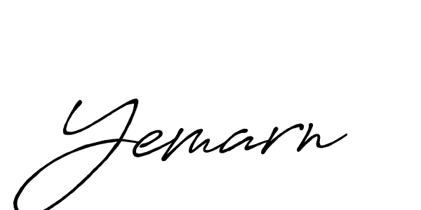 Create a beautiful signature design for name Yemarn. With this signature (Antro_Vectra_Bolder) fonts, you can make a handwritten signature for free. Yemarn signature style 7 images and pictures png