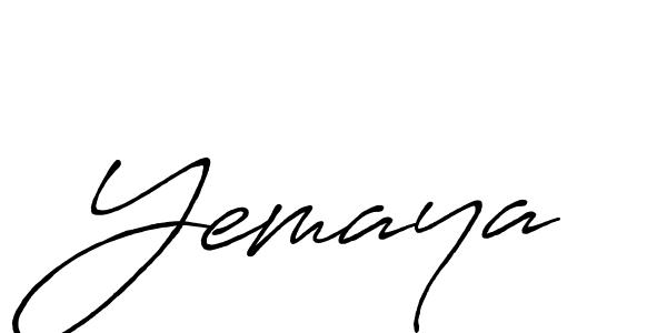 Also we have Yemaya name is the best signature style. Create professional handwritten signature collection using Antro_Vectra_Bolder autograph style. Yemaya signature style 7 images and pictures png