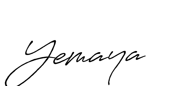 Also we have Yemaya name is the best signature style. Create professional handwritten signature collection using Antro_Vectra_Bolder autograph style. Yemaya signature style 7 images and pictures png