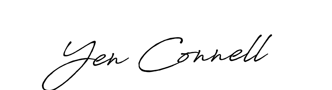 Use a signature maker to create a handwritten signature online. With this signature software, you can design (Antro_Vectra_Bolder) your own signature for name Yen Connell. Yen Connell signature style 7 images and pictures png