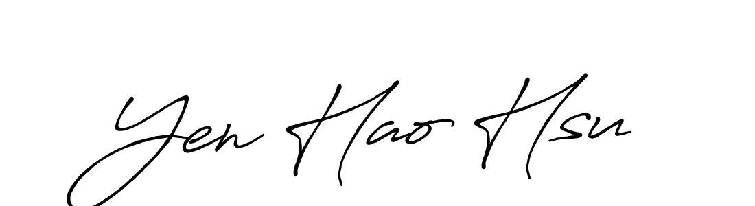 Also You can easily find your signature by using the search form. We will create Yen Hao Hsu name handwritten signature images for you free of cost using Antro_Vectra_Bolder sign style. Yen Hao Hsu signature style 7 images and pictures png