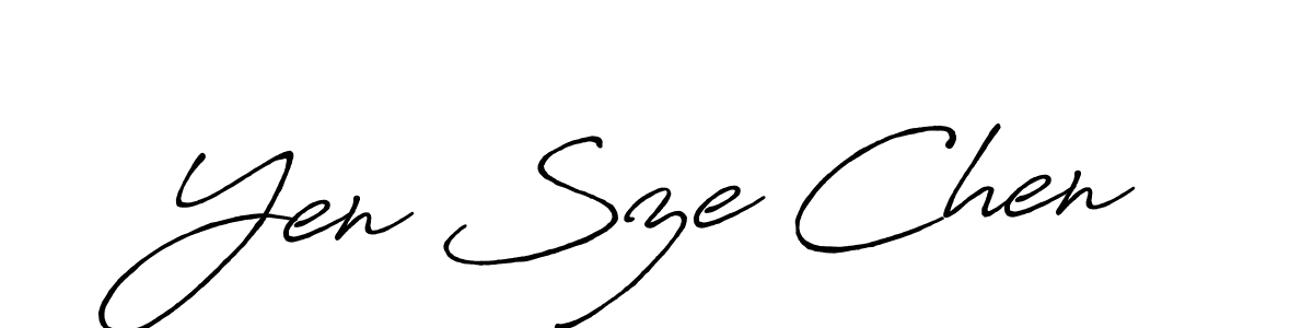 The best way (Antro_Vectra_Bolder) to make a short signature is to pick only two or three words in your name. The name Yen Sze Chen include a total of six letters. For converting this name. Yen Sze Chen signature style 7 images and pictures png