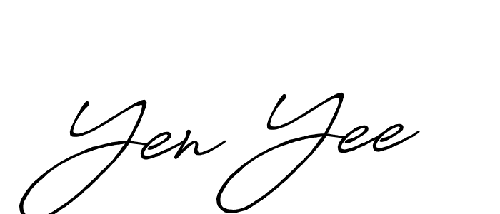 Also You can easily find your signature by using the search form. We will create Yen Yee name handwritten signature images for you free of cost using Antro_Vectra_Bolder sign style. Yen Yee signature style 7 images and pictures png