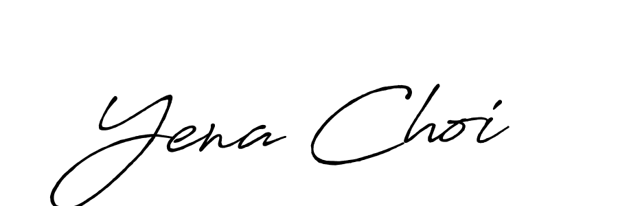 Make a beautiful signature design for name Yena Choi. With this signature (Antro_Vectra_Bolder) style, you can create a handwritten signature for free. Yena Choi signature style 7 images and pictures png
