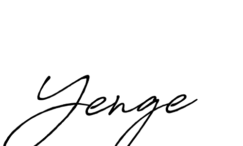 Also we have Yenge name is the best signature style. Create professional handwritten signature collection using Antro_Vectra_Bolder autograph style. Yenge signature style 7 images and pictures png
