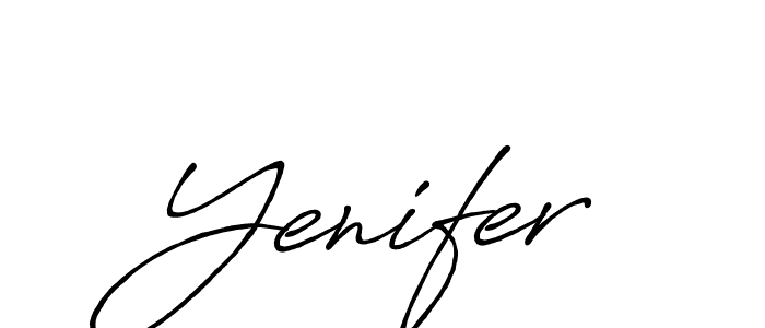 Create a beautiful signature design for name Yenifer. With this signature (Antro_Vectra_Bolder) fonts, you can make a handwritten signature for free. Yenifer signature style 7 images and pictures png