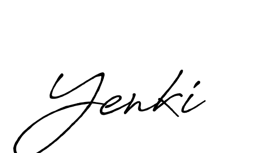 How to make Yenki name signature. Use Antro_Vectra_Bolder style for creating short signs online. This is the latest handwritten sign. Yenki signature style 7 images and pictures png