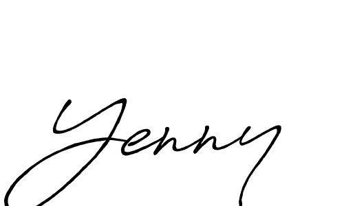 Also You can easily find your signature by using the search form. We will create Yenny name handwritten signature images for you free of cost using Antro_Vectra_Bolder sign style. Yenny signature style 7 images and pictures png