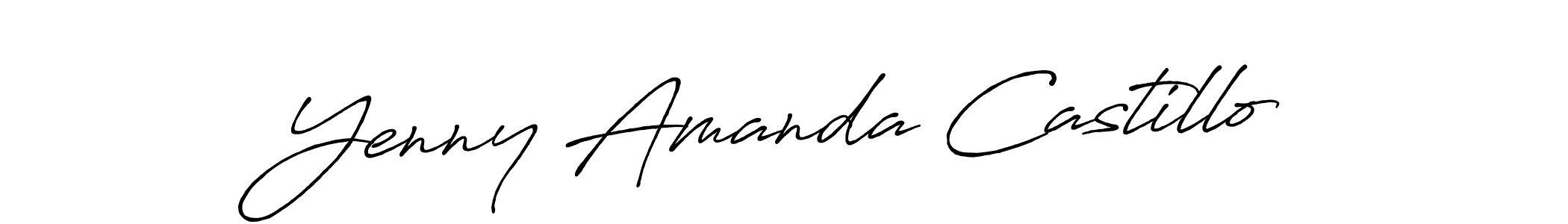 Also You can easily find your signature by using the search form. We will create Yenny Amanda Castillo name handwritten signature images for you free of cost using Antro_Vectra_Bolder sign style. Yenny Amanda Castillo signature style 7 images and pictures png