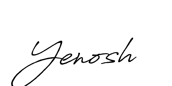 Make a beautiful signature design for name Yenosh. With this signature (Antro_Vectra_Bolder) style, you can create a handwritten signature for free. Yenosh signature style 7 images and pictures png