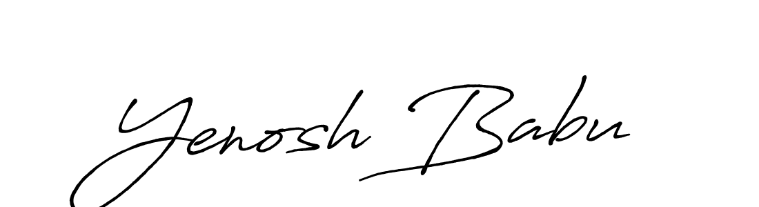 How to Draw Yenosh Babu signature style? Antro_Vectra_Bolder is a latest design signature styles for name Yenosh Babu. Yenosh Babu signature style 7 images and pictures png