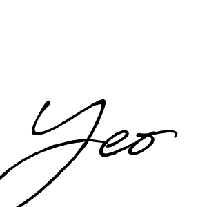 It looks lik you need a new signature style for name Yeo. Design unique handwritten (Antro_Vectra_Bolder) signature with our free signature maker in just a few clicks. Yeo signature style 7 images and pictures png