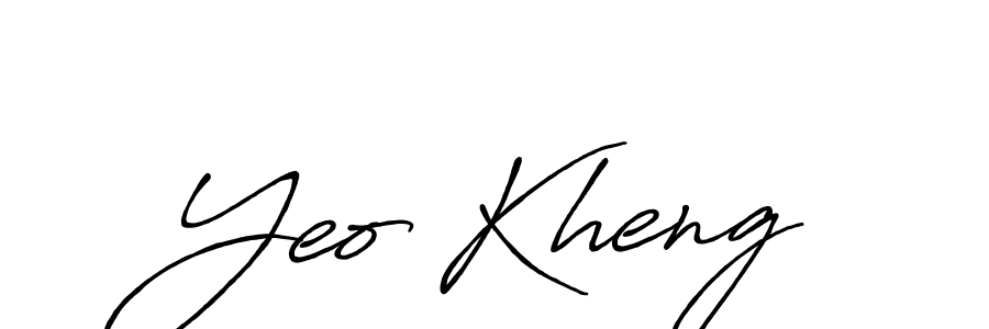 Also You can easily find your signature by using the search form. We will create Yeo Kheng name handwritten signature images for you free of cost using Antro_Vectra_Bolder sign style. Yeo Kheng signature style 7 images and pictures png