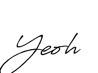 Yeoh stylish signature style. Best Handwritten Sign (Antro_Vectra_Bolder) for my name. Handwritten Signature Collection Ideas for my name Yeoh. Yeoh signature style 7 images and pictures png