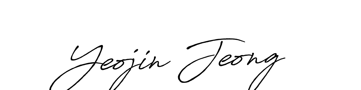 How to make Yeojin Jeong signature? Antro_Vectra_Bolder is a professional autograph style. Create handwritten signature for Yeojin Jeong name. Yeojin Jeong signature style 7 images and pictures png